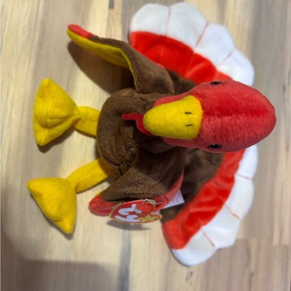 RARE Ty GOBBLES Plush Turkey Toy - 1997 - Picture 2 of 8